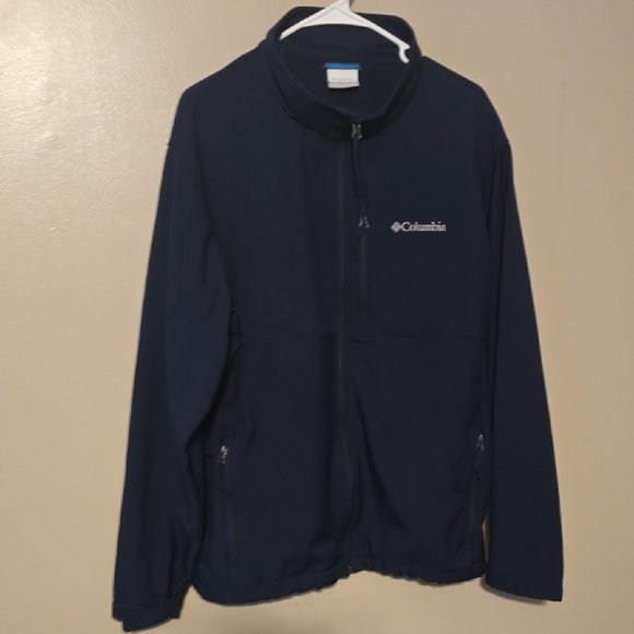 Columbia‎ Jacket Softshell with Zipper Pockets Blue Size Mens XL - Picture 1 of 4